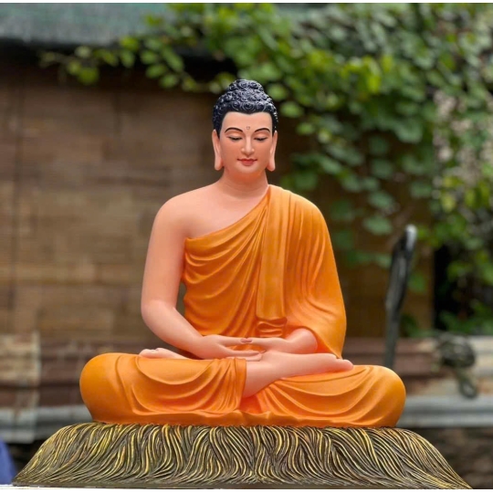 Tượng Phật Bổn Sư Ấn Địa Xúc vẽ màu 04